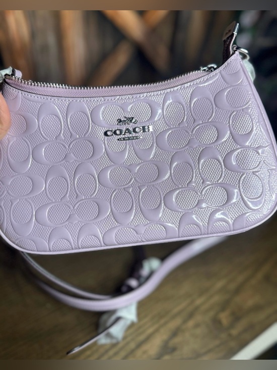Coach Handbags - Coach Teri Shoulder Bag in Signature Leather with Heart Charm